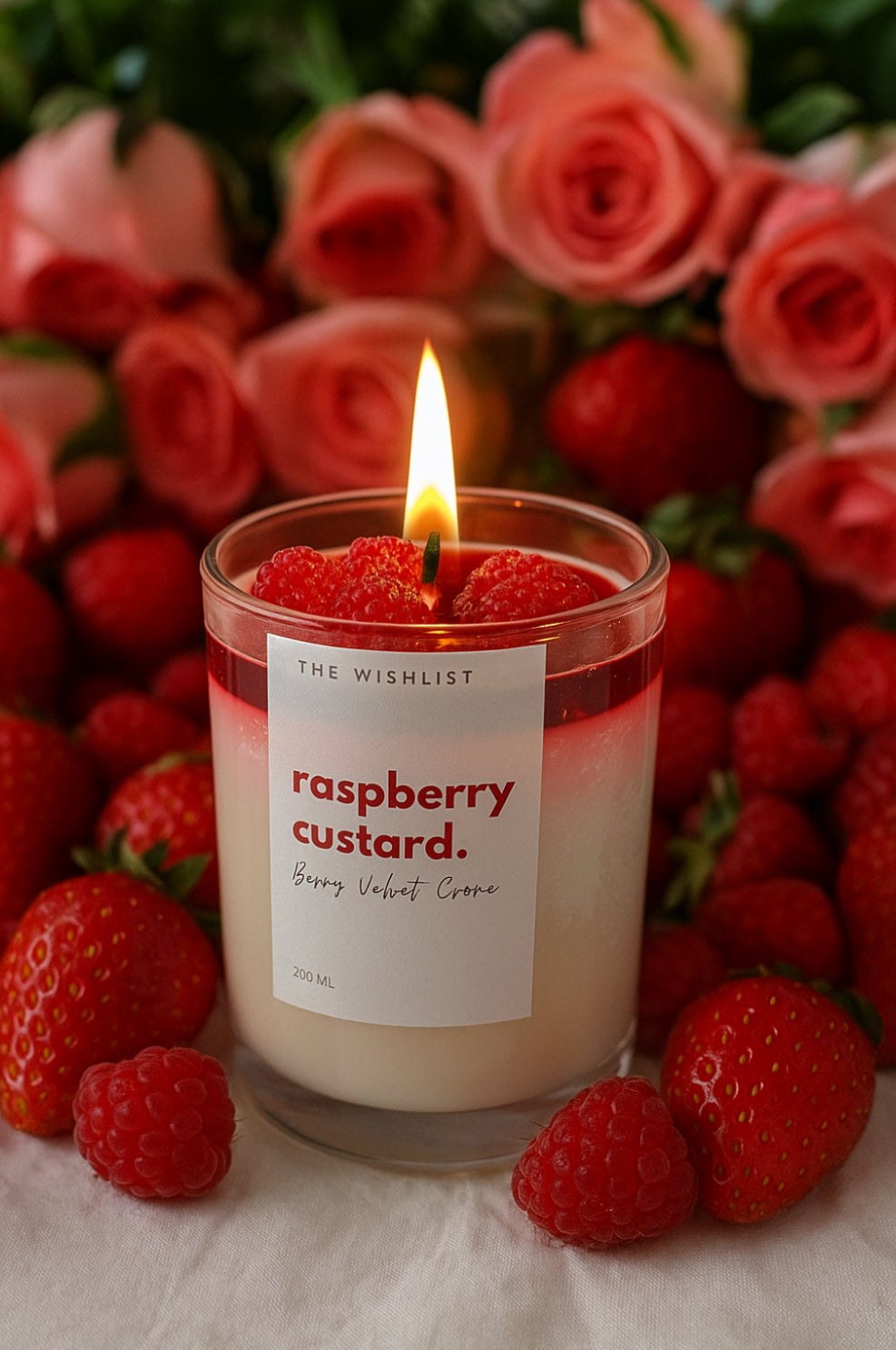 RASPBERRY CUSTARD LUXE CANDLE