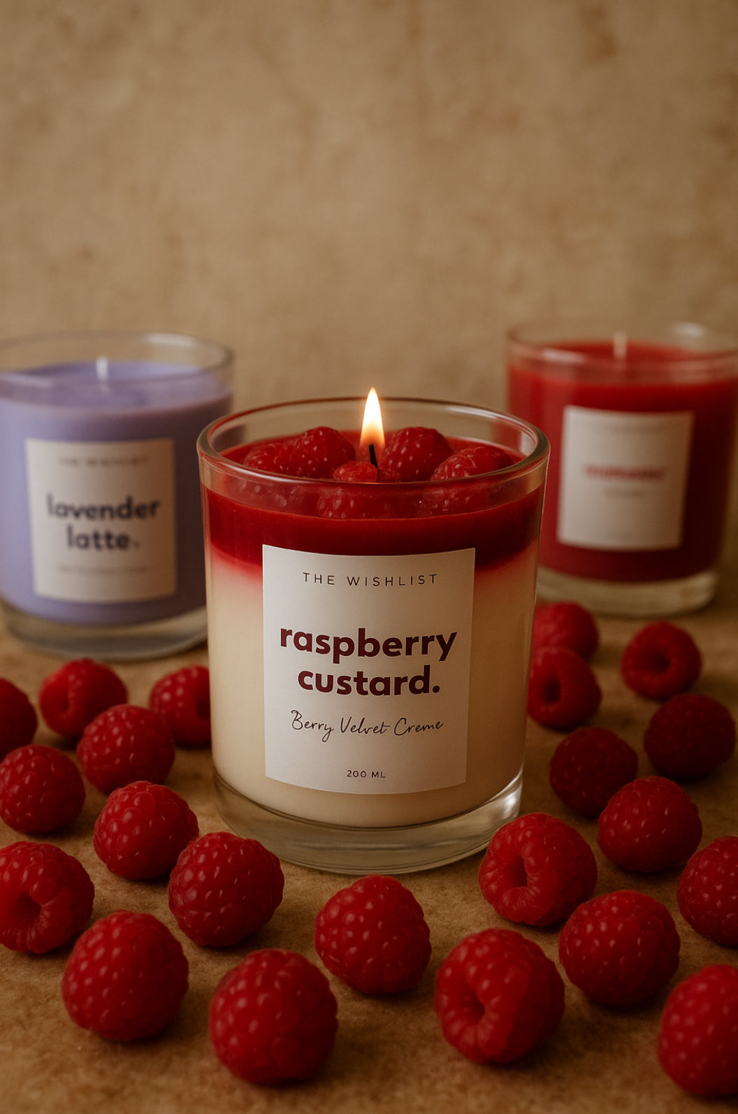 RASPBERRY CUSTARD LUXE CANDLE